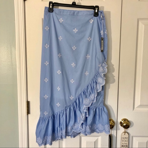 Chelsea28 Dresses & Skirts - Chelsea28 ruffled midi skirt NWT cottagecore